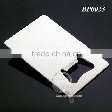 Stainless Steel Brushed Metal Credit Card Shaped Cheap Bulk Bottle Opener photo-5