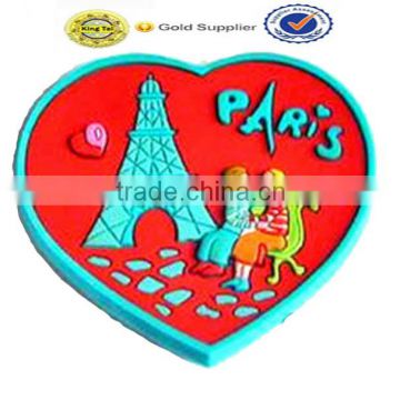 promotional manufacture wholesale custom paris souvenir fridge magnet