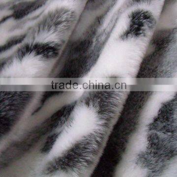 Jacquard fake fur