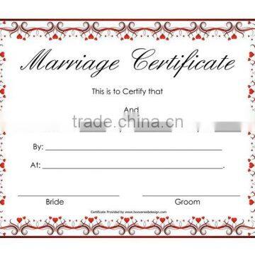 Marrage Certificate