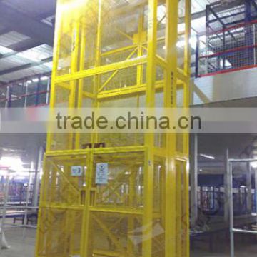 China Lead rail cargo lift warehouse elevator lift warehouse platform lift