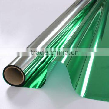 Safety Privacy Green and Silver Building Film Similar to Llumar Window Film