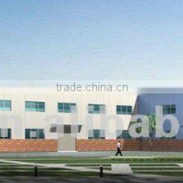 Prefabricated steel frames workshop/two story