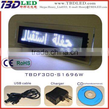 LED Desk Message Board/led Crystal Box Message Sign/electronic Message Signs
