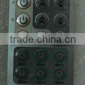 Control Panel Nameplate for electronic products, nameplate manufacturer, welcome OEM / ODM