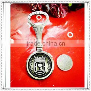 Plating Antique Bottle Opener Keychain for Collection
