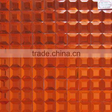 High quality of 3D mirrior glass mosaic tile decorative wall.