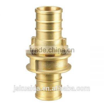 Brass fire hose coupling