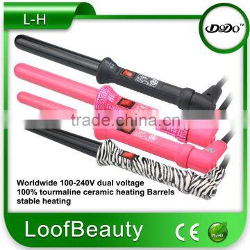 magic hair curling iron, many sizes and shapes