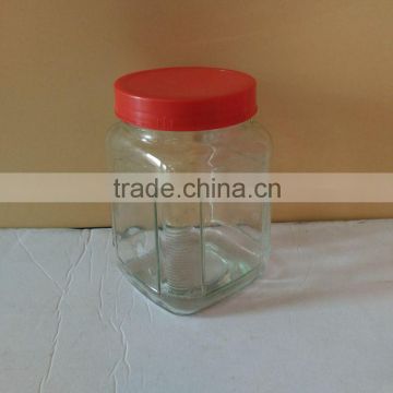 1000ml candy glass jar with plastic screw cap