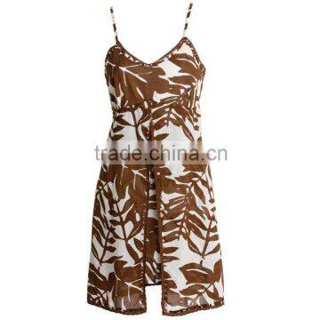 cotton printed beach dress for ladies