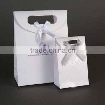 200gram white cardboard bag gift paper bag