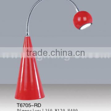 Red bedroom table lighting/Hotel table lamps T6705-RD