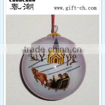 high quality and new stlye inside painted glass ball ornament