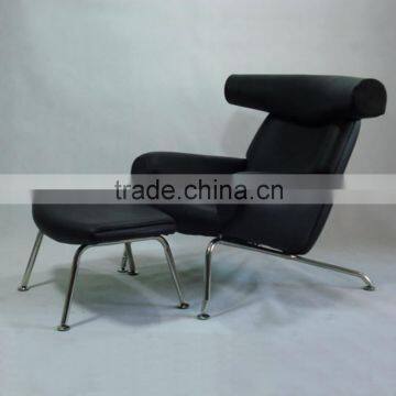 Hans J. Wegner Famous Design ox Chair With Ottoman photo-2