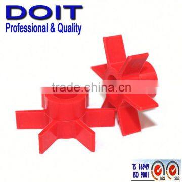 oem manufacturing red rubber impeller parts