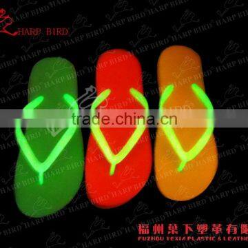 Glow shining flip flip unisex thongs