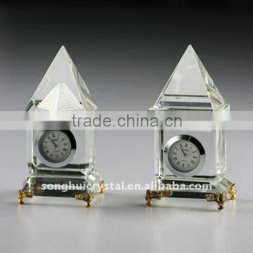 Crystal Glass Gift Mini Clock photo-6