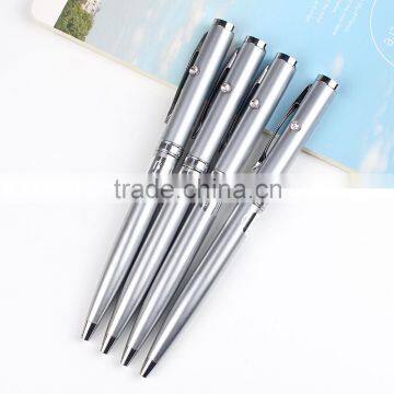 Customized logo top quality LED light ballpoint pen multifunctional gift ballpen