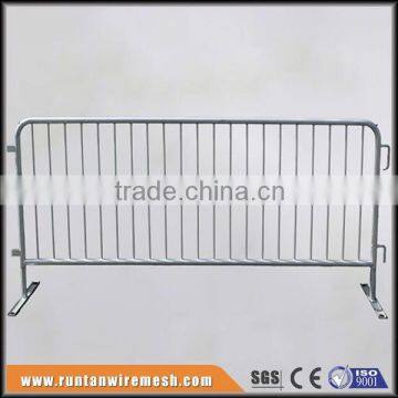 Pedestrian metal traffic crowd control portable galvanized barricade