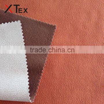 100% Polyester Sound Indian Printed Bronzed Embossed Bonded Suede Fabrics for Upholstery photo-3
