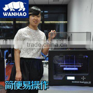 High quality performance 3D Metal Printer,digital phone case printer,double Color,Dual Nozzle using ABS/PLA, WANHAO D4S model