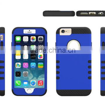 New edition popular Tuff Shield Double Layer strong PC+Silicone armor combo practical case for iPhone 6 4.7"