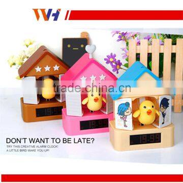 Bird Shape Decorative Shooting Target Gun Alarm Clock photo-5
