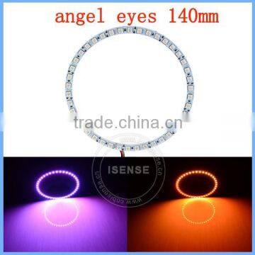 Epistar Chips White PCB Full Circle 140mm RGB LED 5050 SMD Angel Eye