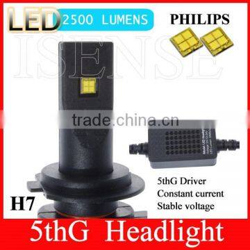 2015 new 5th generation motorcycle led headlight h7 led