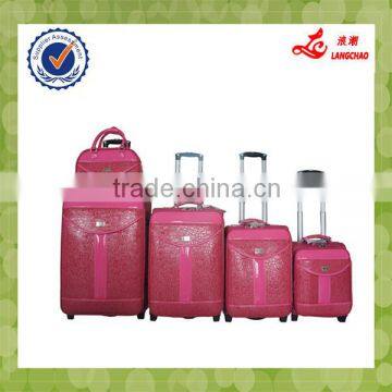 Wholesale Fashion Business PU Leather Travel Luggage Bags