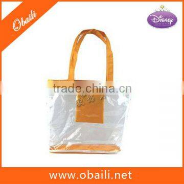 Plastic Clear PVC Zipper Tote Bags/Clear PVC Shopping Bag