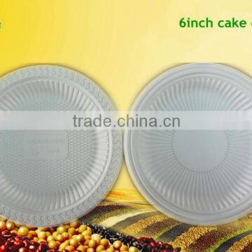 6'' biodegradable disposable eco-friendly dinner plate:XYFD-06