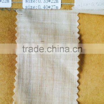 high density handmade twisting yarn ramie woven fabric