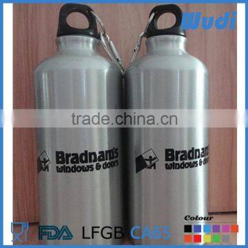 Silkscreen logo printing aluminium bottle easy carry AB50