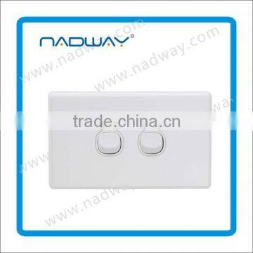 household wall swtch 1-6gang 16A 250V 2gang wall switch