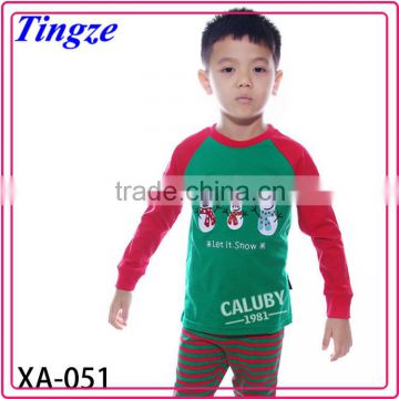 2015 New Style Hot Sale Fall/Winter Fashion Santa claus Christmas Pyjamas Kids Pajamas