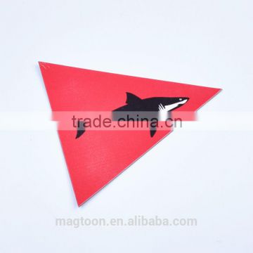 2016 custom high-quality shark design paper kids fridge magnets toy