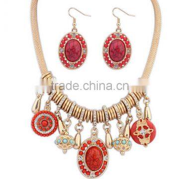 fashion jewelry Necklace and Earring Sets Jewelry Sets Type and Women's Gender popular necklace set