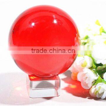 lucid exquisite America export red crystal ball