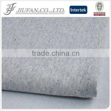 Jiufan Textile Knitted Fabric with Black Speckle French Terry Fabric Polyester Cotton Composition Fabric