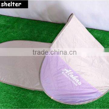 Polyester Beach Sunshade Tent with Beach Mats Automatic Opening Tent