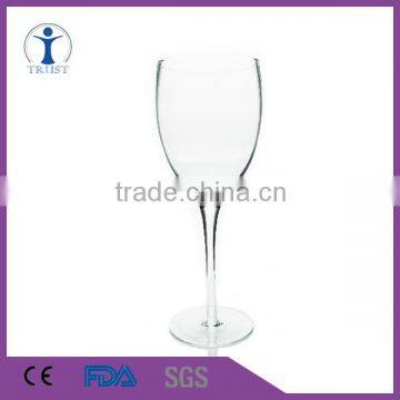 custom bulk classic high grade unleaded lead free crystal redwine glassware