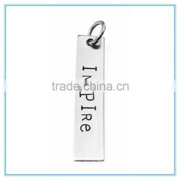 Inspire Rectangle Tag Stainless Steel