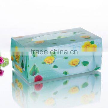 3D flower pp facial tissue box for children/baby girl China supplier pp tissue box