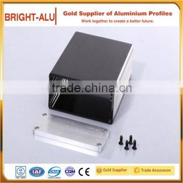 High quality square 6000 series extruded black rectangular test tube aluminium