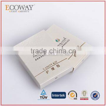 OEM paper Card Box vanity kit custom logo care package kit for hotels