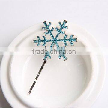 Fancy Frozen Elsa Snow Shape Alloy Snow Hair Clips photo-4