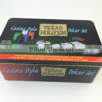 China Factory 200pcs Poker Chips for Poker Chip Set Cheap Poker Chips Set in Tin Case photo-2