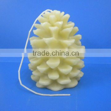 fancy Christmas pine cone shap electric present wax candle